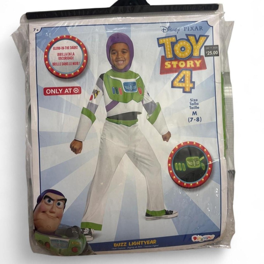 Buzz Lightyear Costume Disney Toy Story Disney Kidcore Halloween Cosplay M 7-8